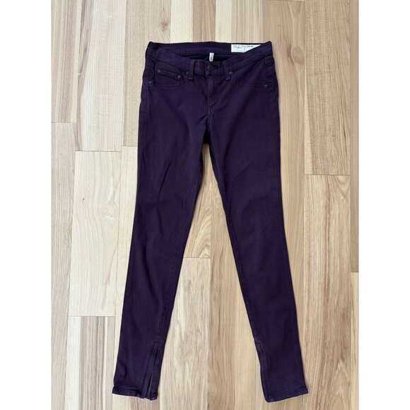 Rag & Bone For Nordstrom Purple Legging Jeans 26 - Picture 1 of 4